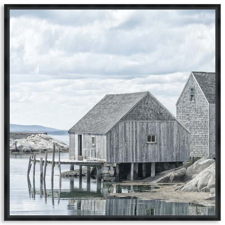 FISHING COVE II - Framed Canvas