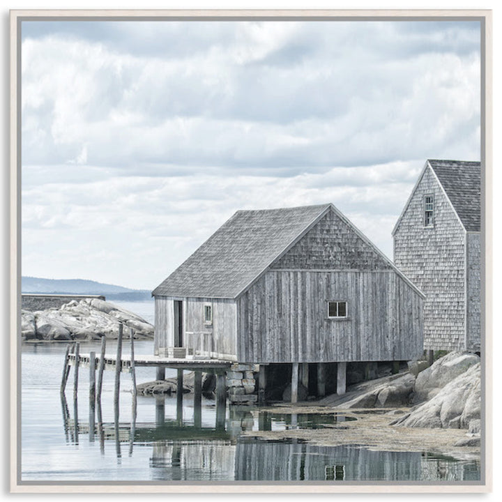 FISHING COVE II - Framed Canvas