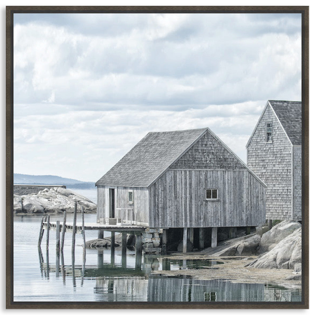 FISHING COVE II - Framed Canvas