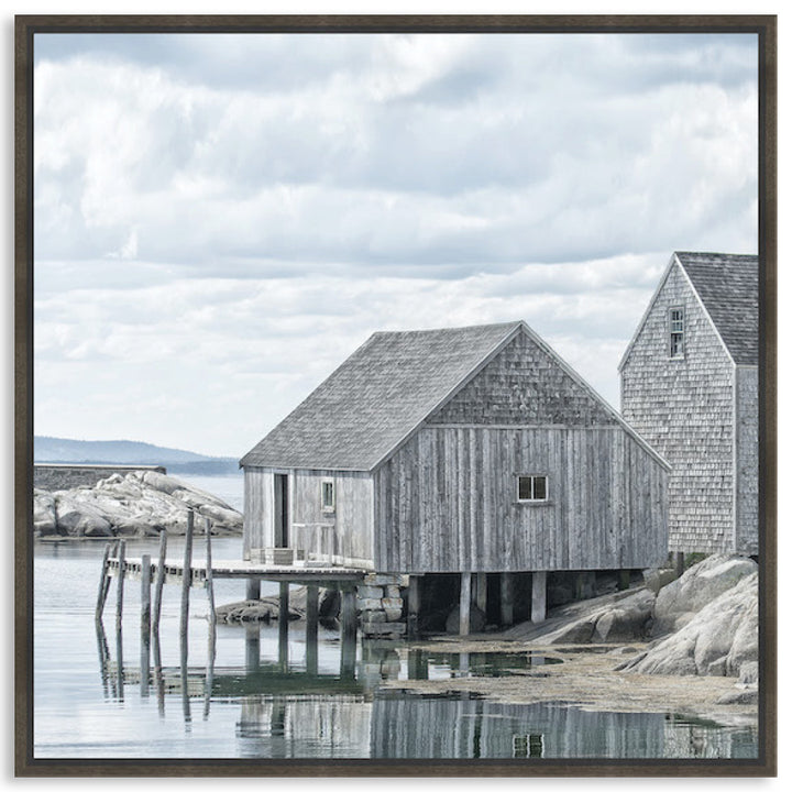 FISHING COVE II - Framed Canvas