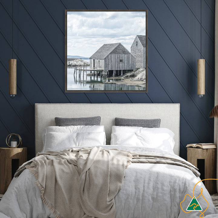 FISHING COVE II - Framed Canvas