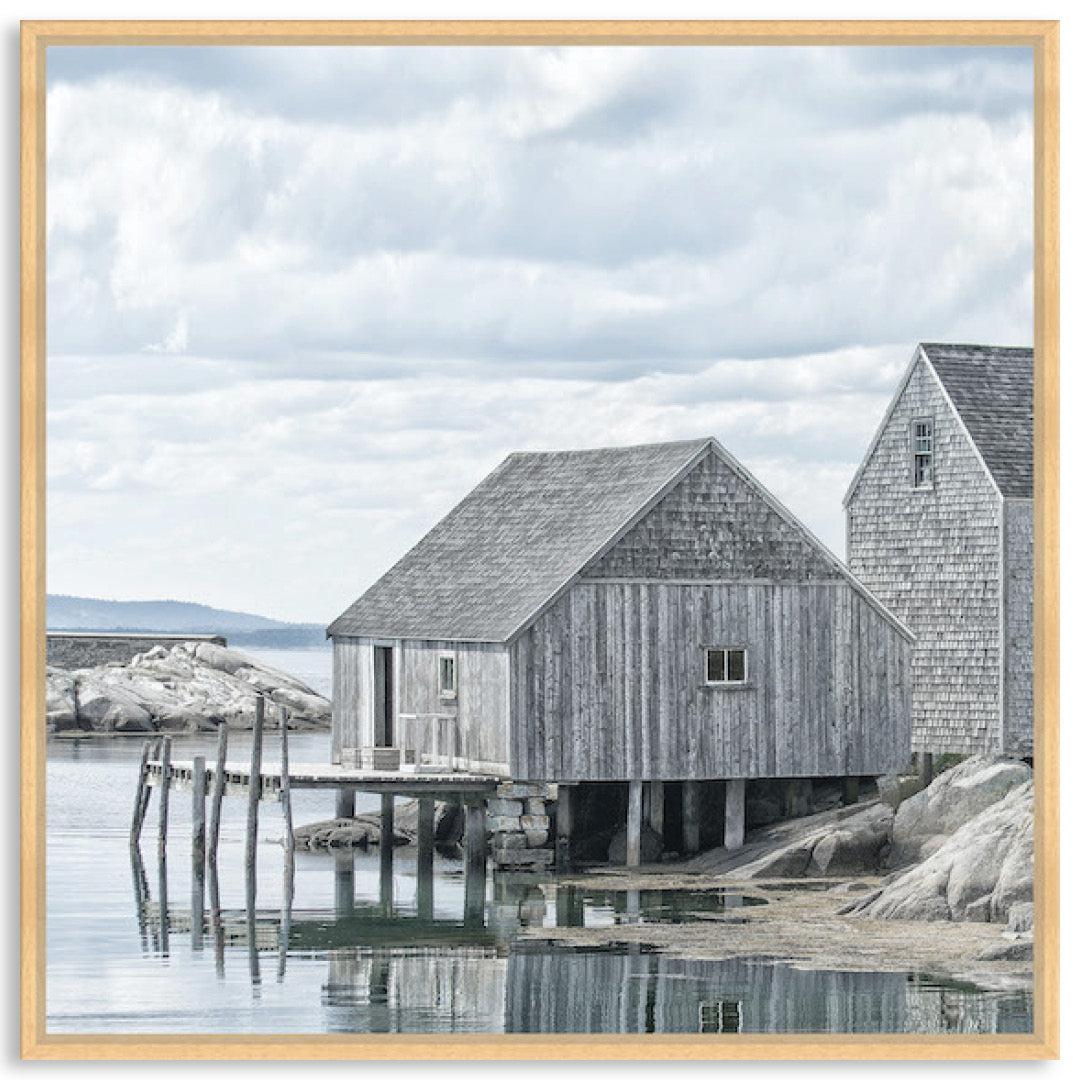 FISHING COVE II - Framed Canvas