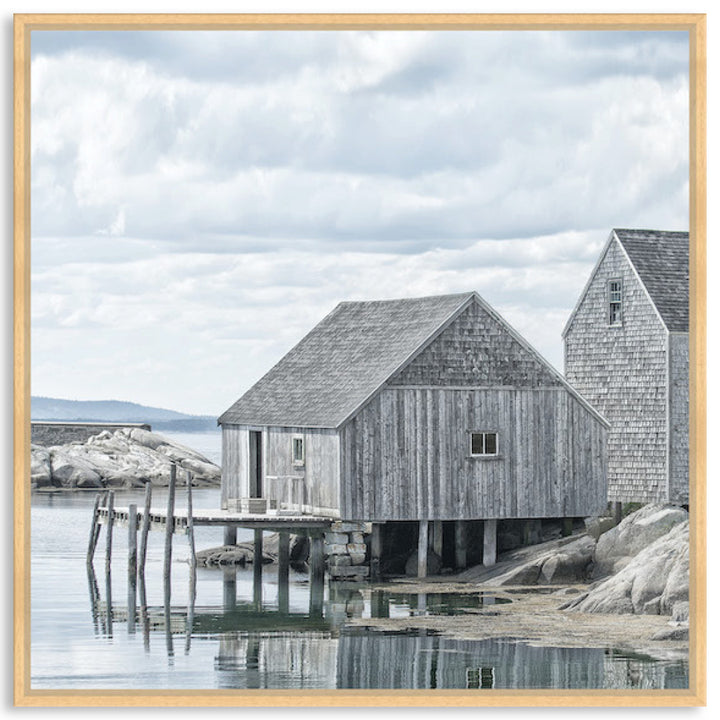 FISHING COVE II - Framed Canvas