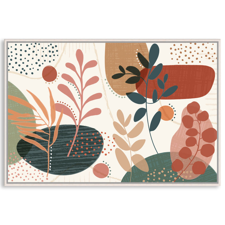 ABSTRACT BOTANICAL I - Framed Canvas