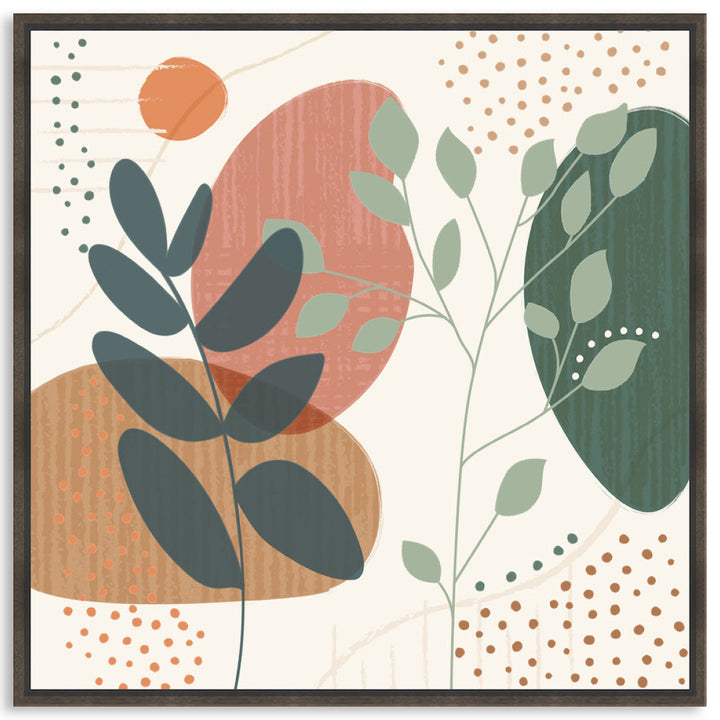 ABSTRACT BOTANICAL II - Framed Canvas