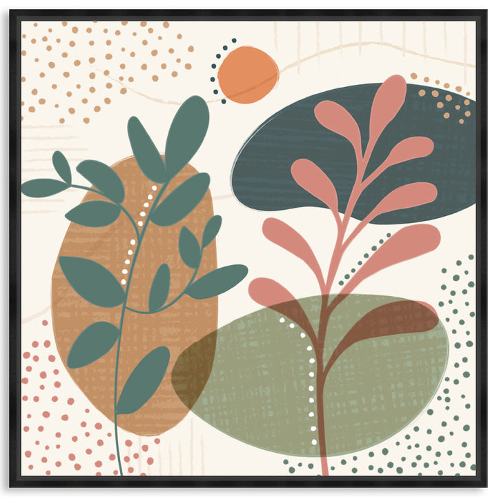 ABSTRACT BOTANICAL III - Framed Canvas