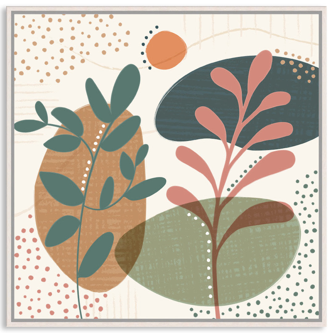 ABSTRACT BOTANICAL III - Framed Canvas