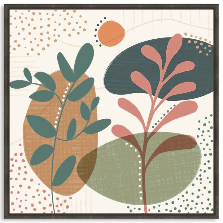 ABSTRACT BOTANICAL III - Framed Canvas