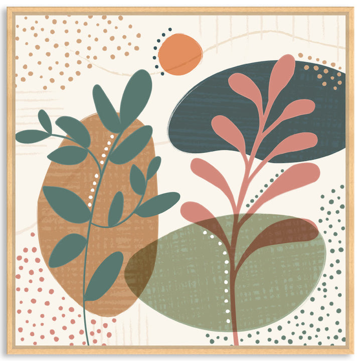 ABSTRACT BOTANICAL III - Framed Canvas