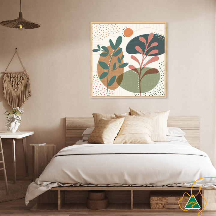 ABSTRACT BOTANICAL III - Framed Canvas