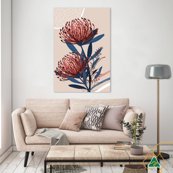 BLUSH FOLIAGE II - Canvas Print