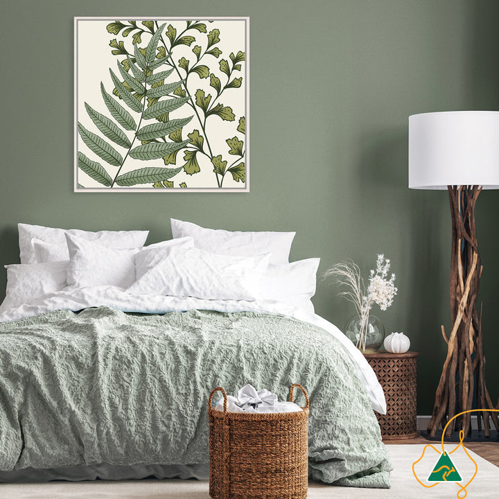 FERN STUDY IV - Framed Canvas