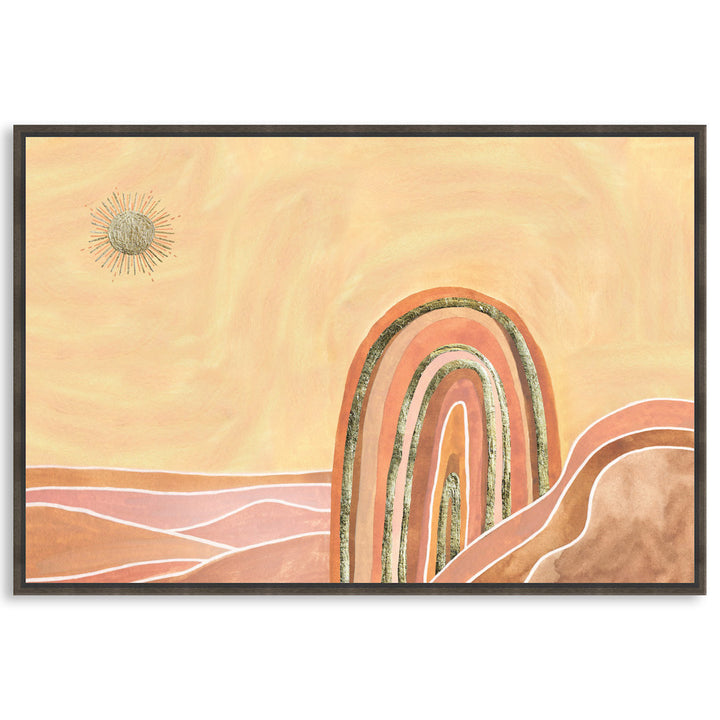 GOLDEN SKY I - Framed Canvas