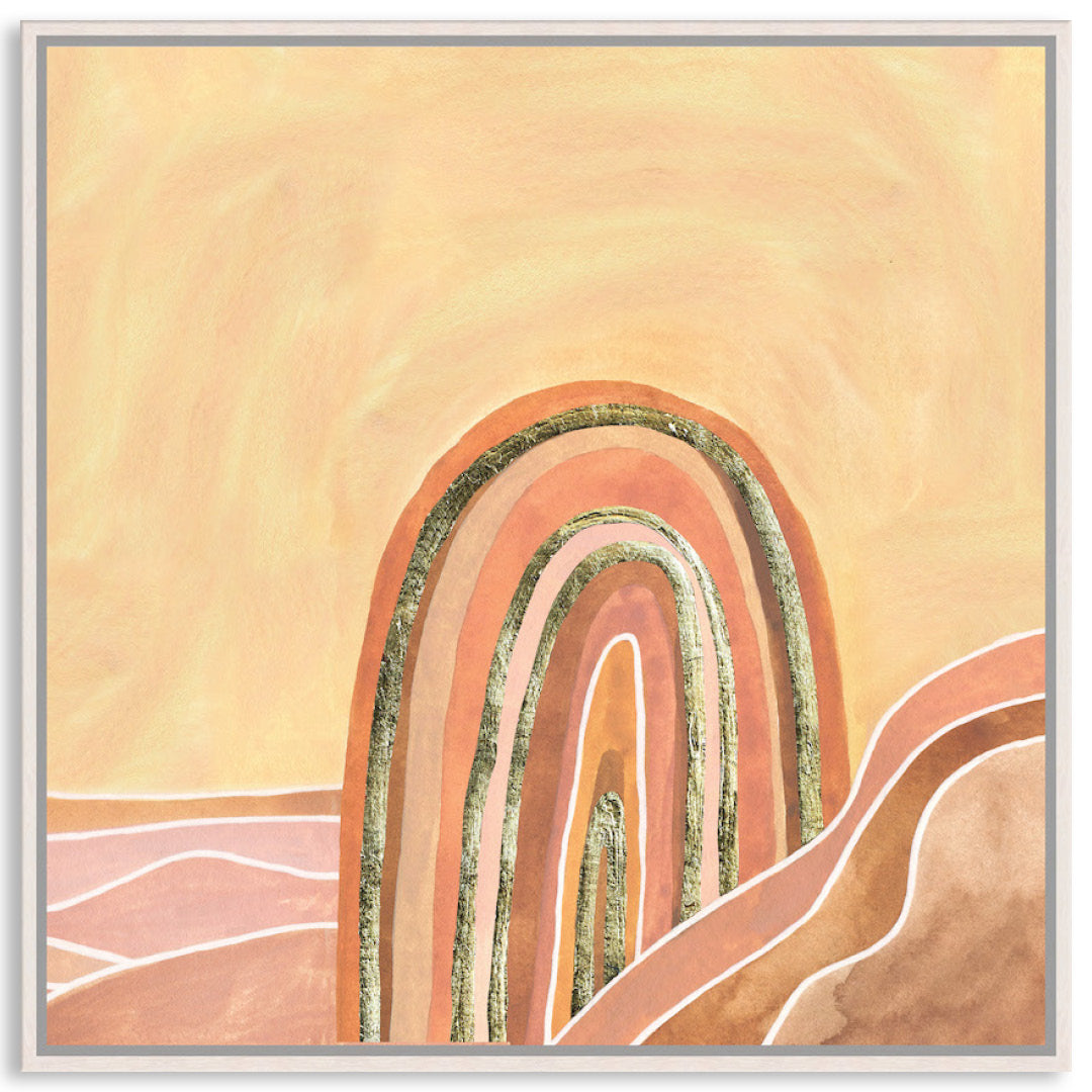 GOLDEN SKY III - Framed Canvas