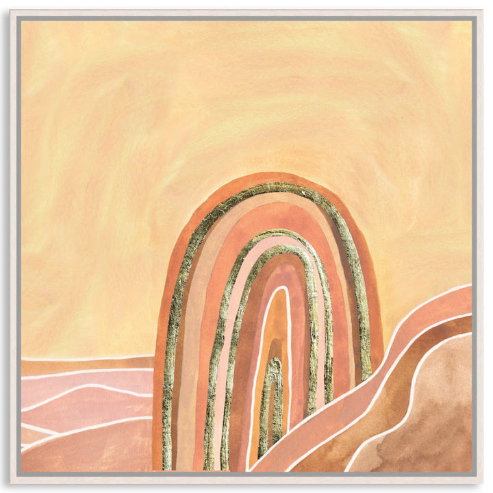 GOLDEN SKY III - Framed Canvas