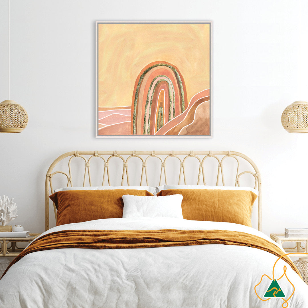 GOLDEN SKY III - Framed Canvas