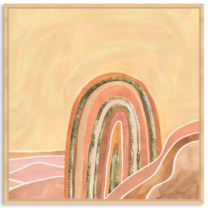 GOLDEN SKY III - Framed Canvas