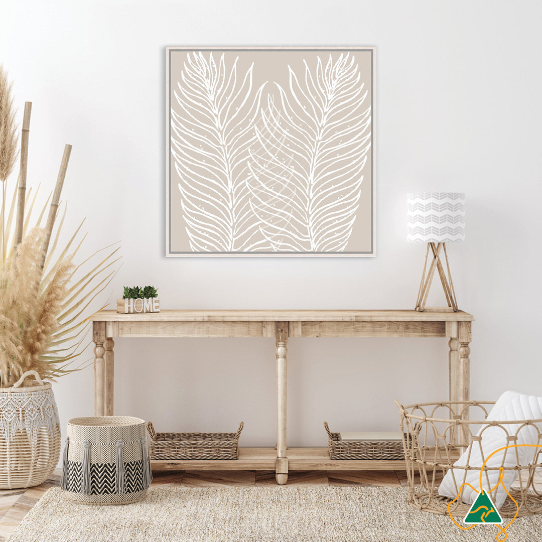 MODERN FLORA I - Framed Canvas