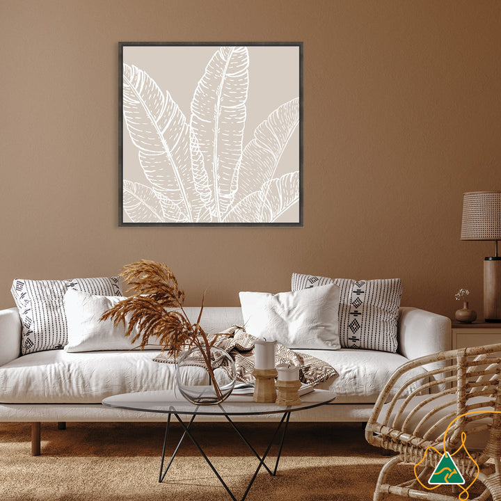 MODERN FLORA III - Framed Canvas