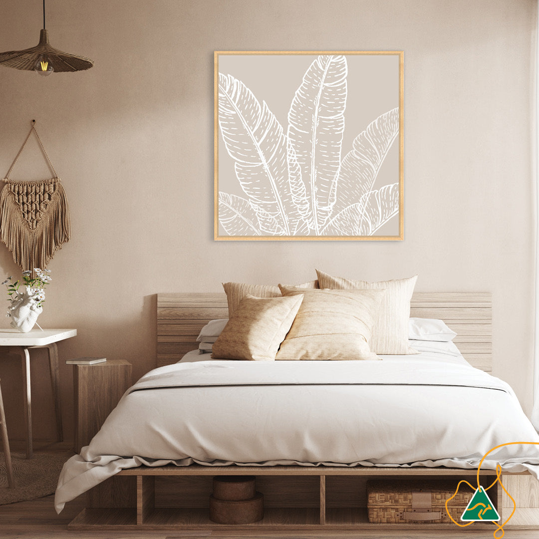 MODERN FLORA III - Framed Canvas