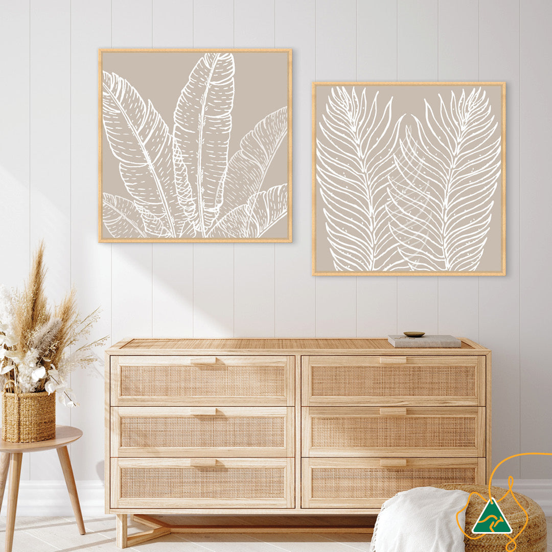 MODERN FLORA VI - Framed Canvas