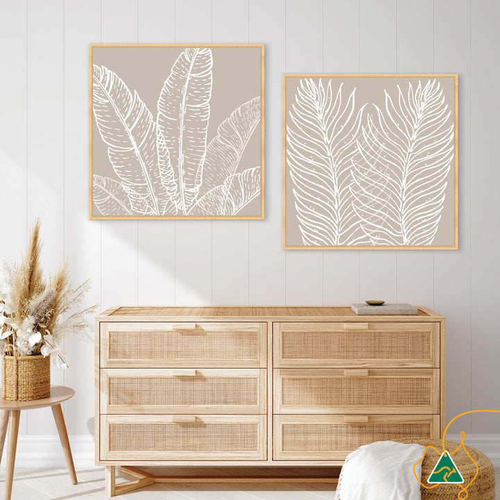 MODERN FLORA VI - Framed Canvas