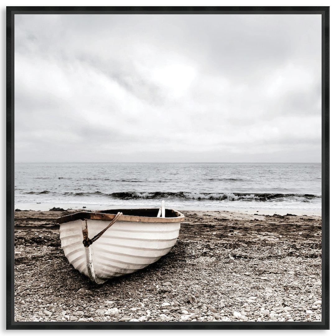 SECLUDED BEACH II - Framed Canvas