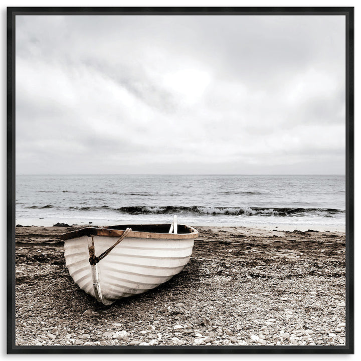 SECLUDED BEACH II - Framed Canvas