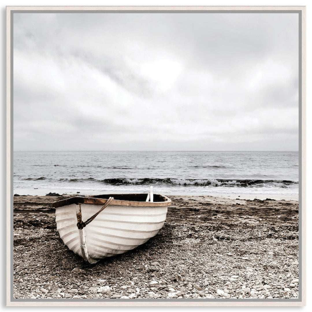 SECLUDED BEACH II - Framed Canvas