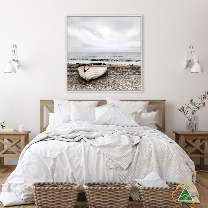 SECLUDED BEACH II - Framed Canvas
