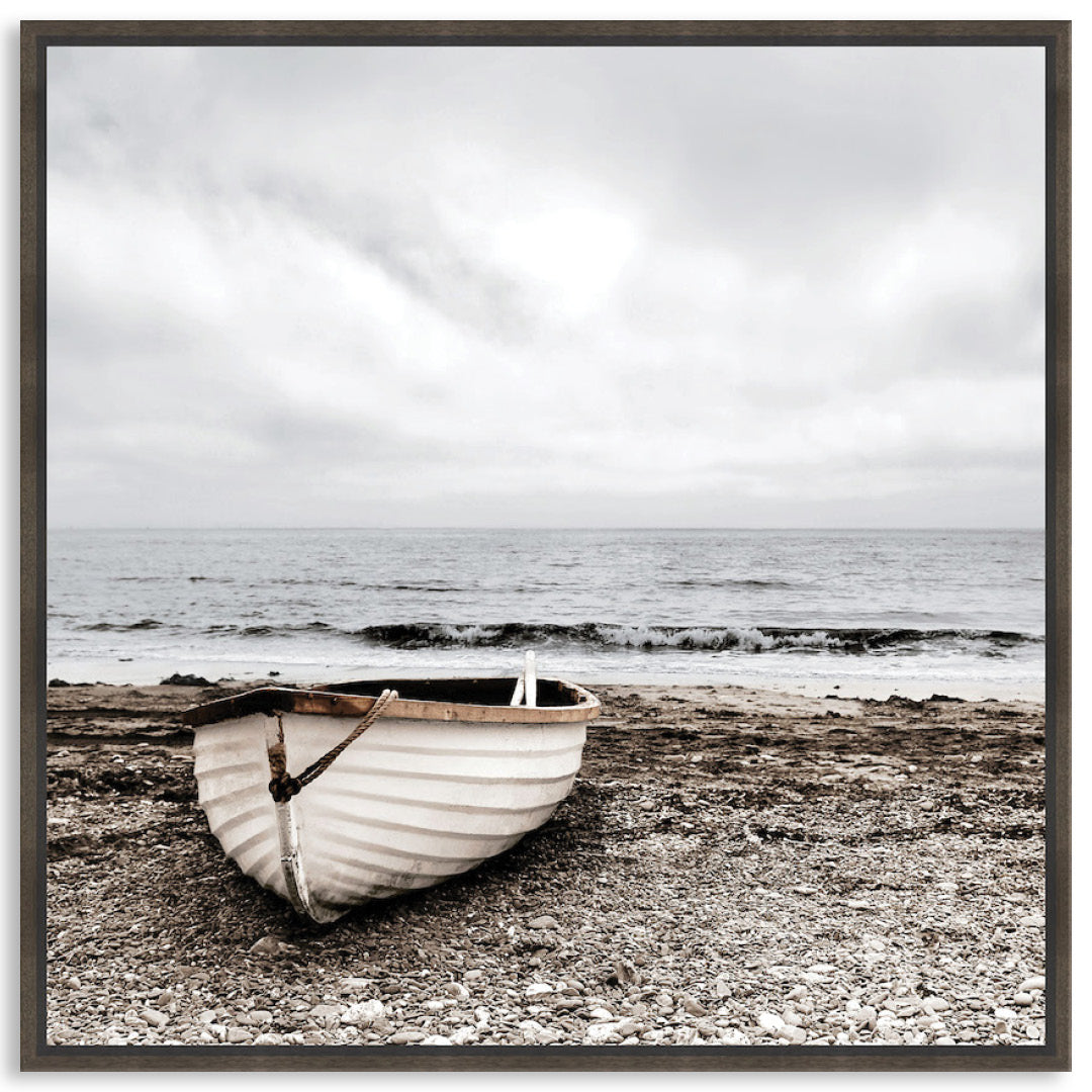 SECLUDED BEACH II - Framed Canvas