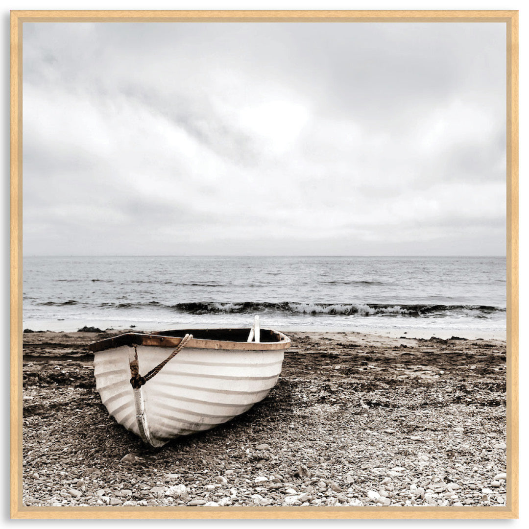 SECLUDED BEACH II - Framed Canvas