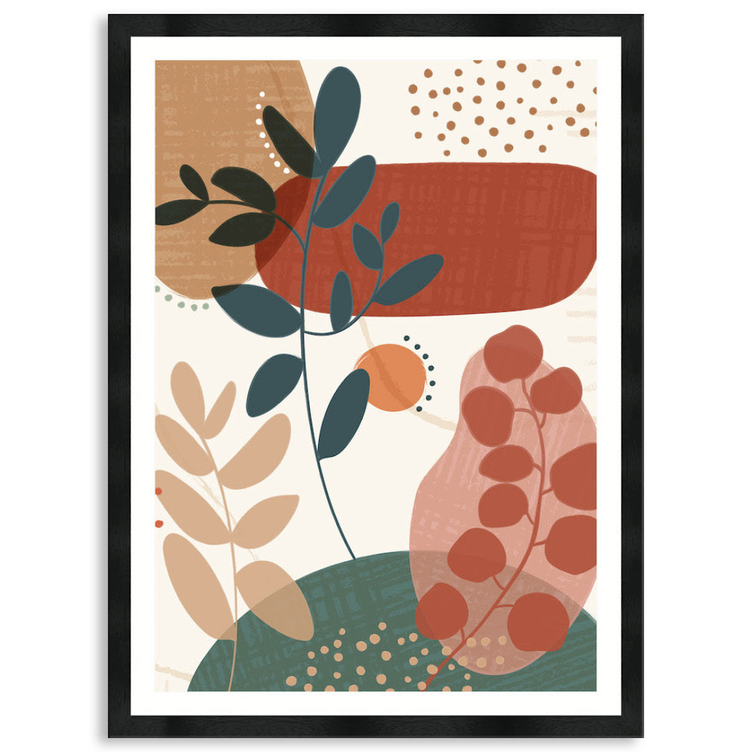 ABSTRACT BOTANICAL V - Framed Print