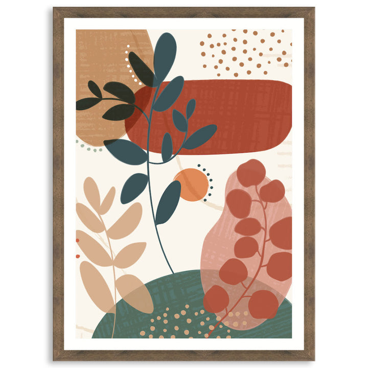 ABSTRACT BOTANICAL V - Framed Print