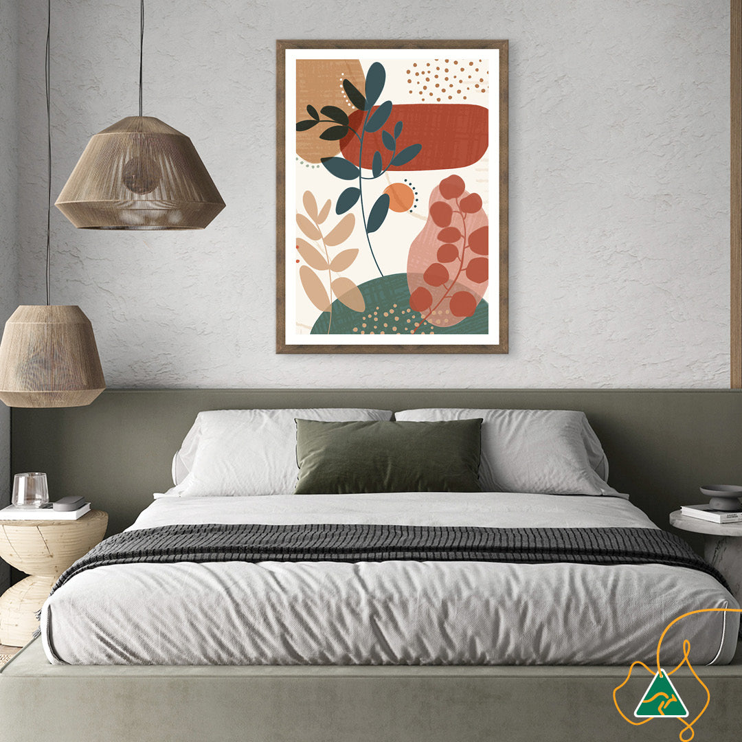 ABSTRACT BOTANICAL V - Framed Print