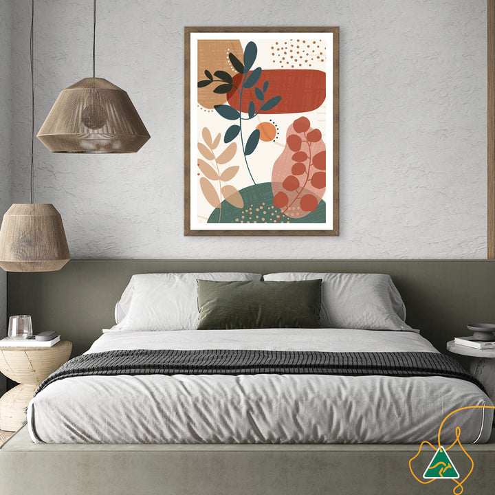 ABSTRACT BOTANICAL V - Framed Print