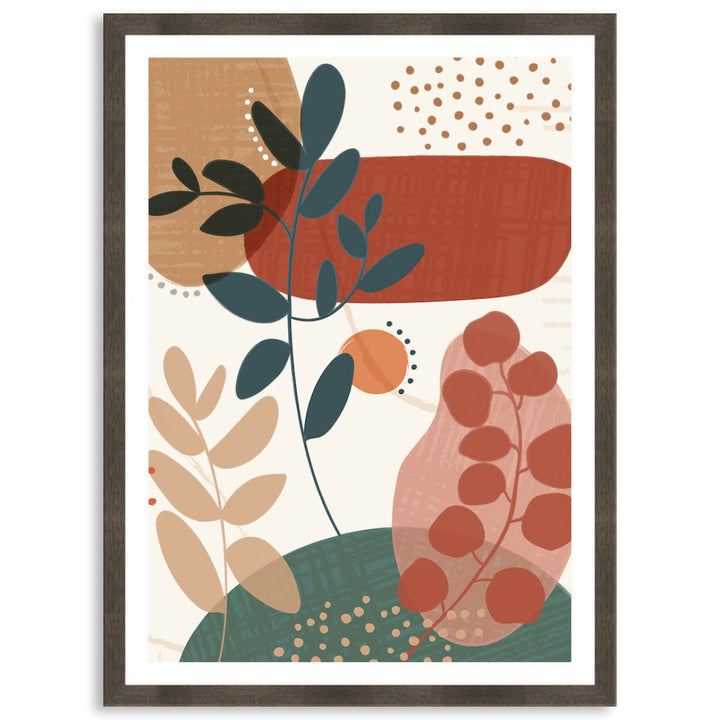 ABSTRACT BOTANICAL V - Framed Print