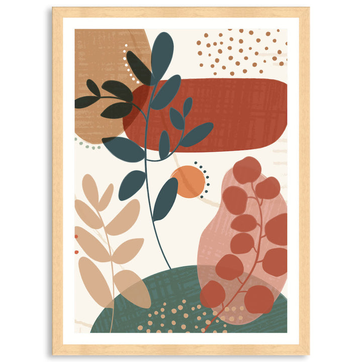 ABSTRACT BOTANICAL V - Framed Print