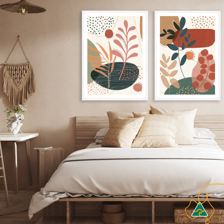 ABSTRACT BOTANICAL V - Framed Print