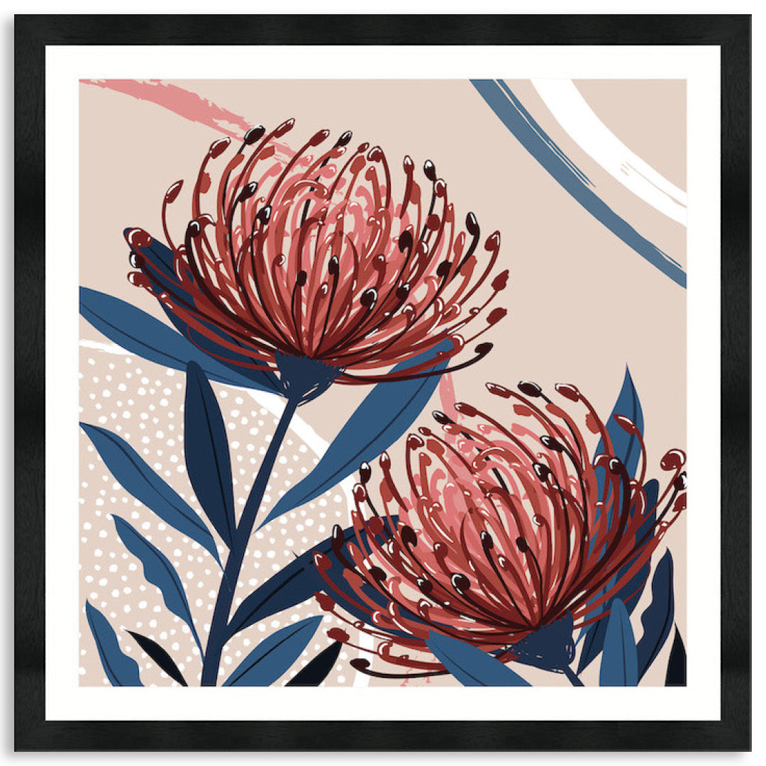 BLUSH FOLIAGE III - Framed Print