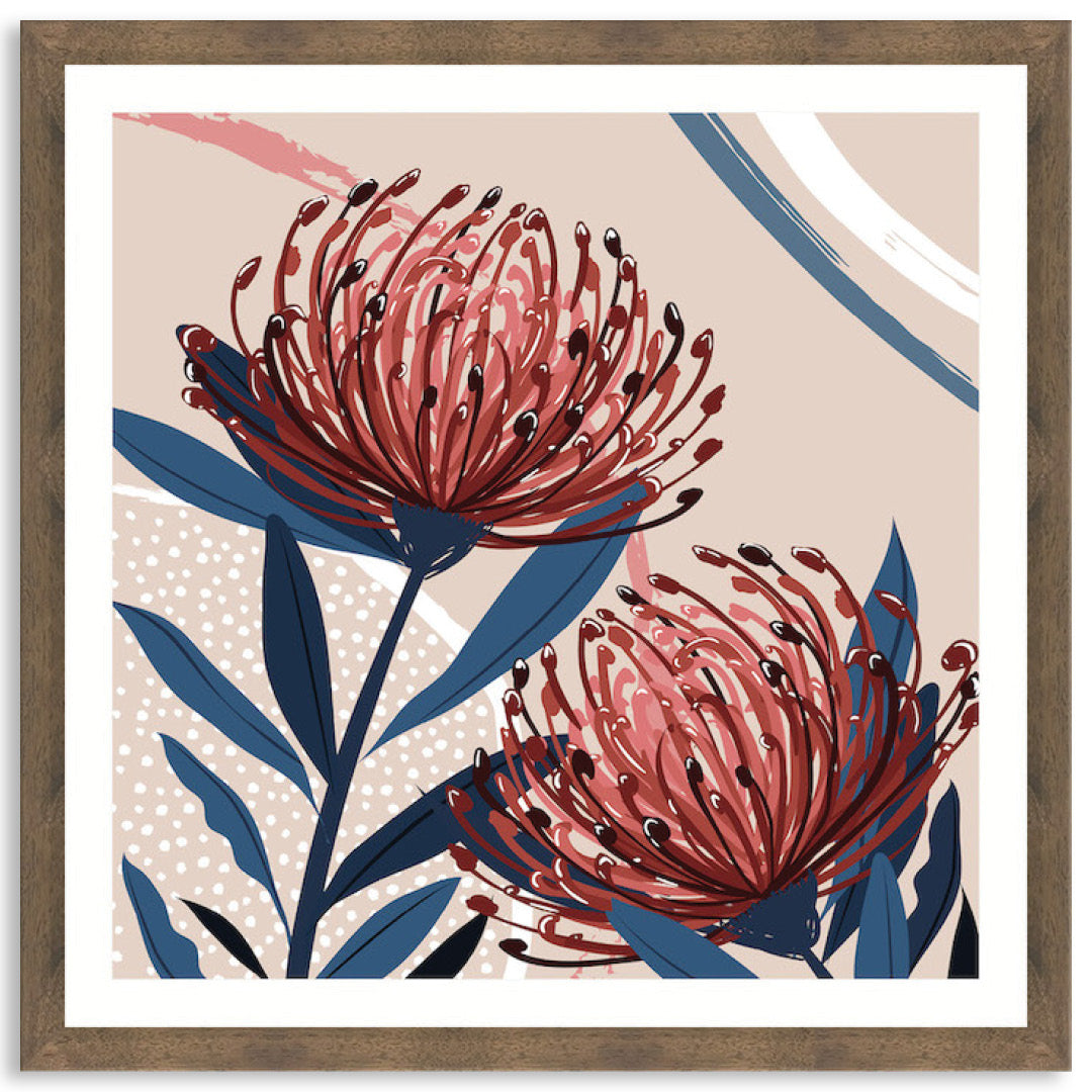 BLUSH FOLIAGE III - Framed Print