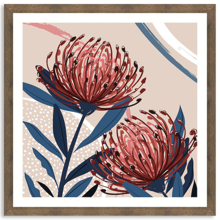 BLUSH FOLIAGE III - Framed Print