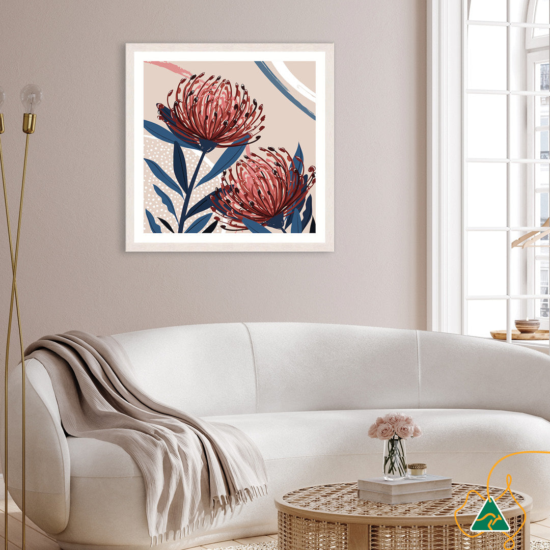 BLUSH FOLIAGE III - Framed Print