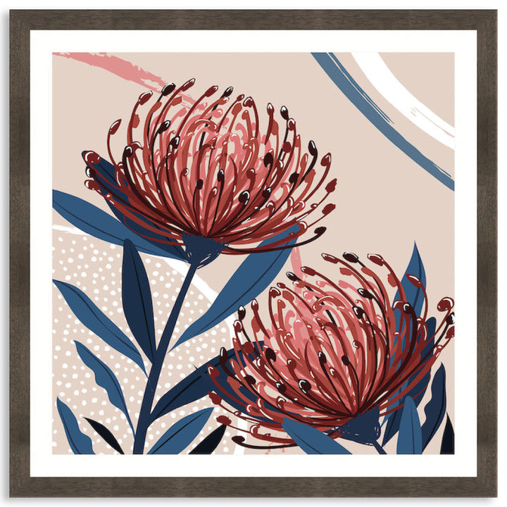 BLUSH FOLIAGE III - Framed Print