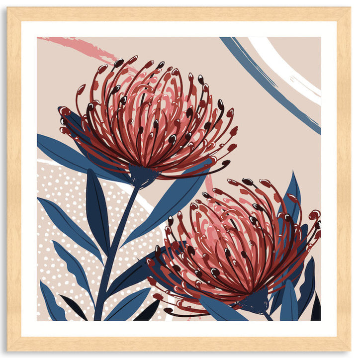 BLUSH FOLIAGE III - Framed Print