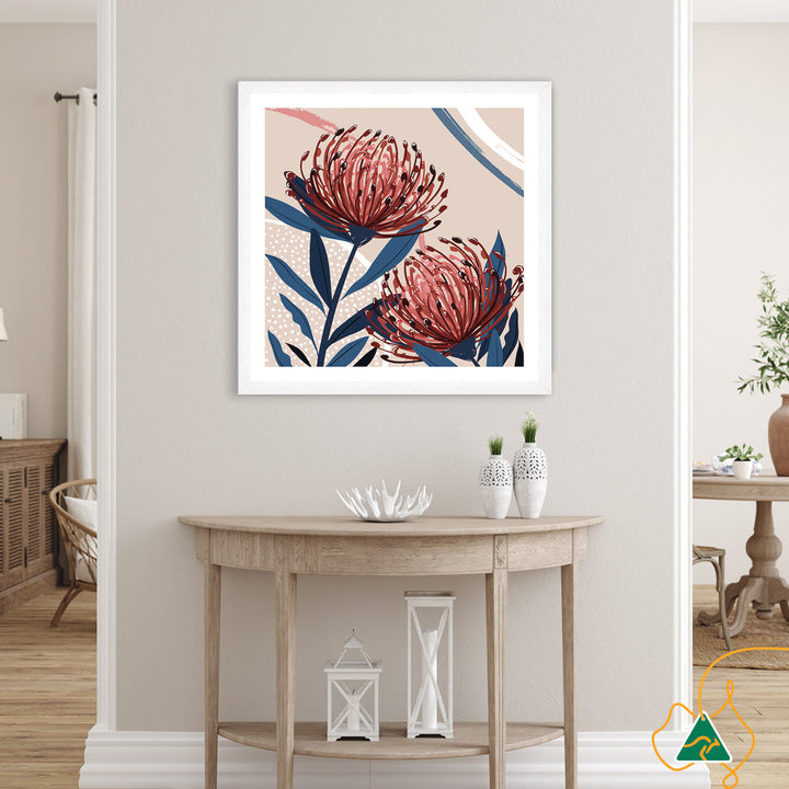 BLUSH FOLIAGE III - Framed Print