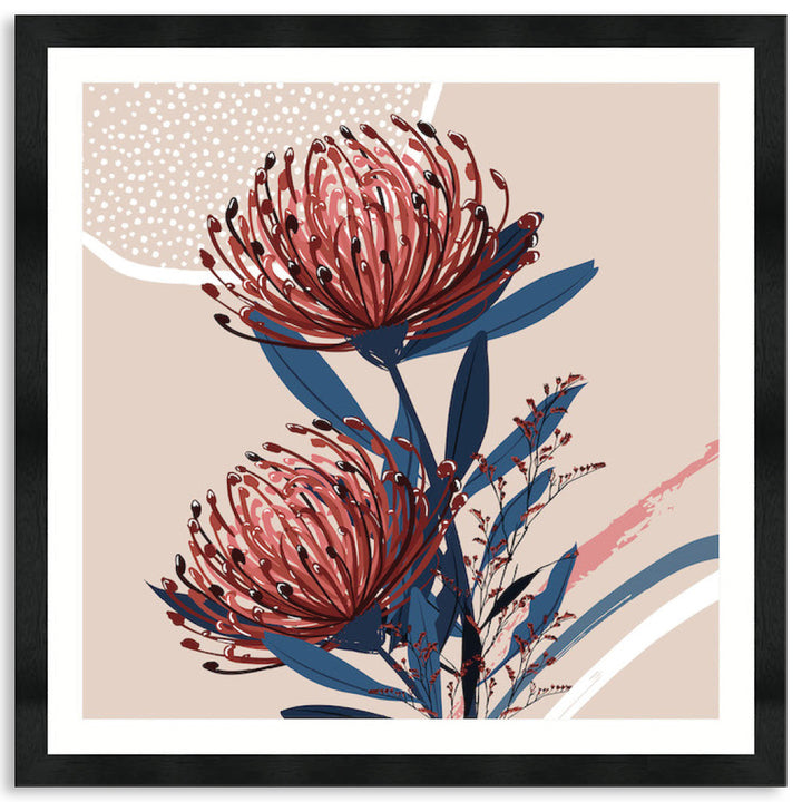 BLUSH FOLIAGE IV - Framed Print