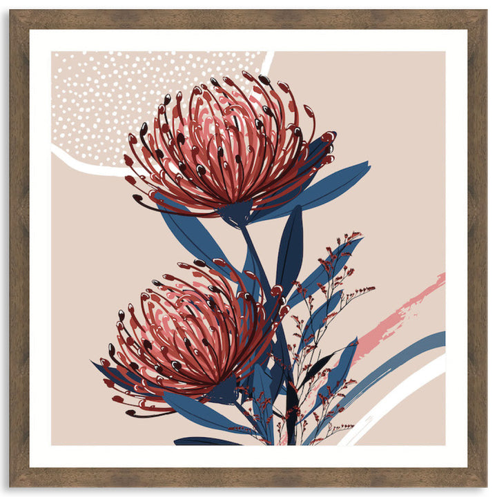 BLUSH FOLIAGE IV - Framed Print