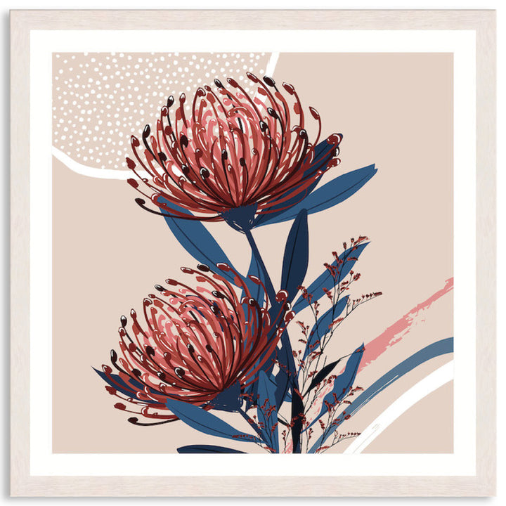 BLUSH FOLIAGE IV - Framed Print