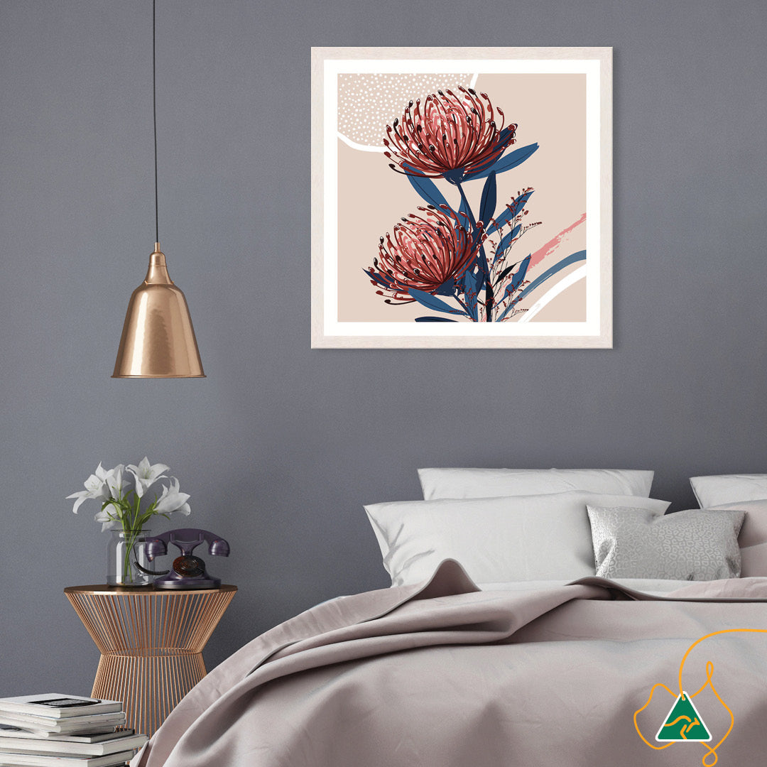 BLUSH FOLIAGE IV - Framed Print